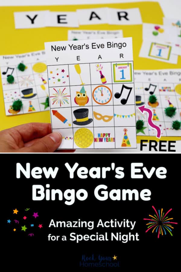 New years eve bingo 2020 printable